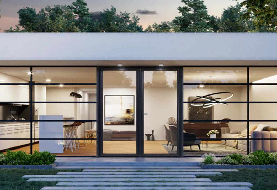 Glass entry Door